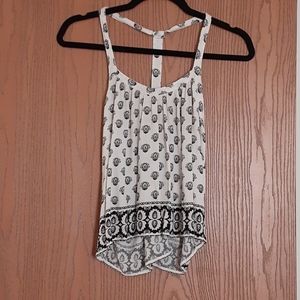 Black and white tank top